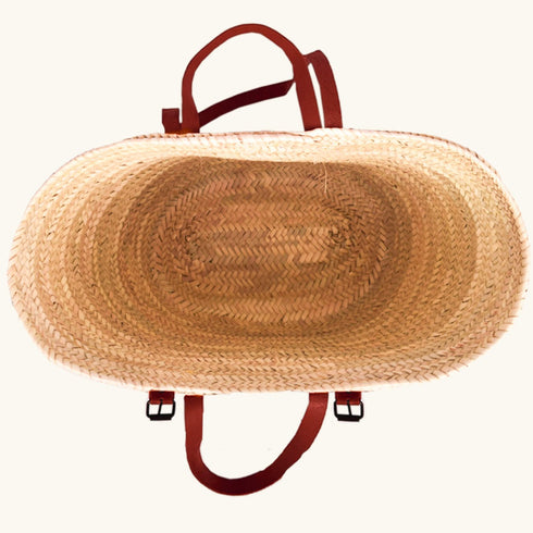 Woven Palm Backpack - Sustainable Market Bag